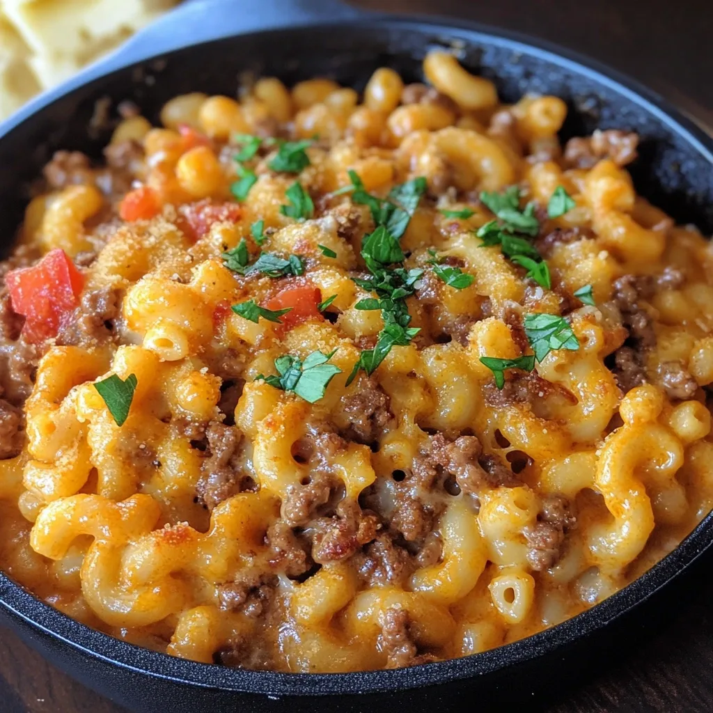 Cheeseburger Mac and Cheese Recipe
